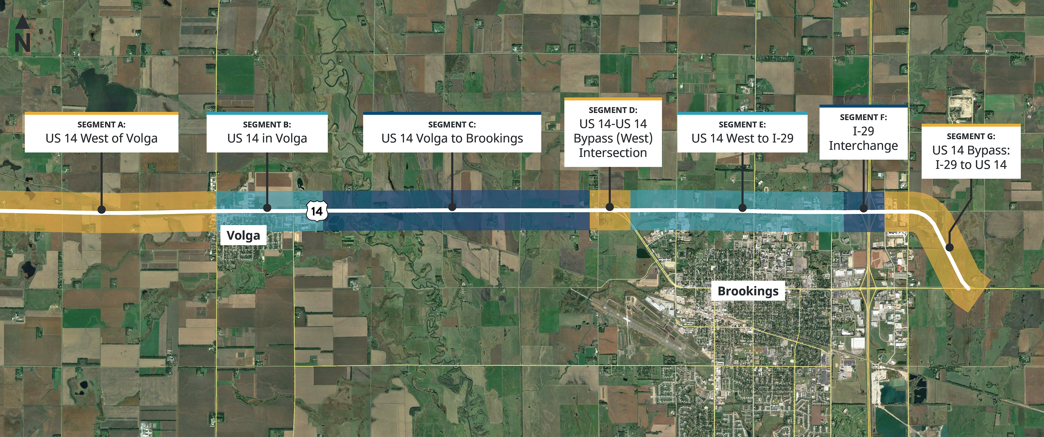 Project segments map